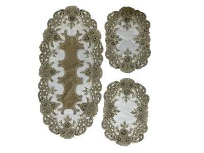 رومیزی ملیله دوزی طرح گل